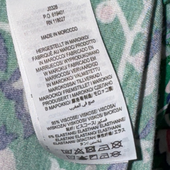 EUC Boden Amelie Print Jersey Dress Green Floral Size 10R 10 Regular - Picture 4 of 6